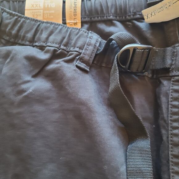 prAna High Rock Men’s Pants Tapered Leg Black Size XXL Inseam 33” Organic Cotton - Picture 4 of 5